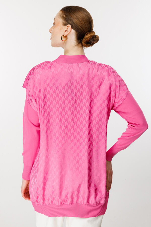 Ghisa Fırfır Detaylı Hırka PEMBE - Image 2
