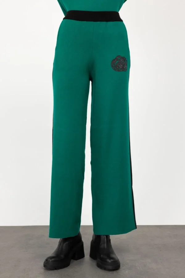 EKOL ON TAŞ BASKILI TRİKO PANTALON