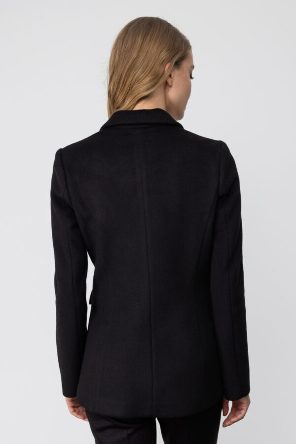 EKOL BLAZER DÜĞMELİ KAŞE CEKET SİYAH - Image 5