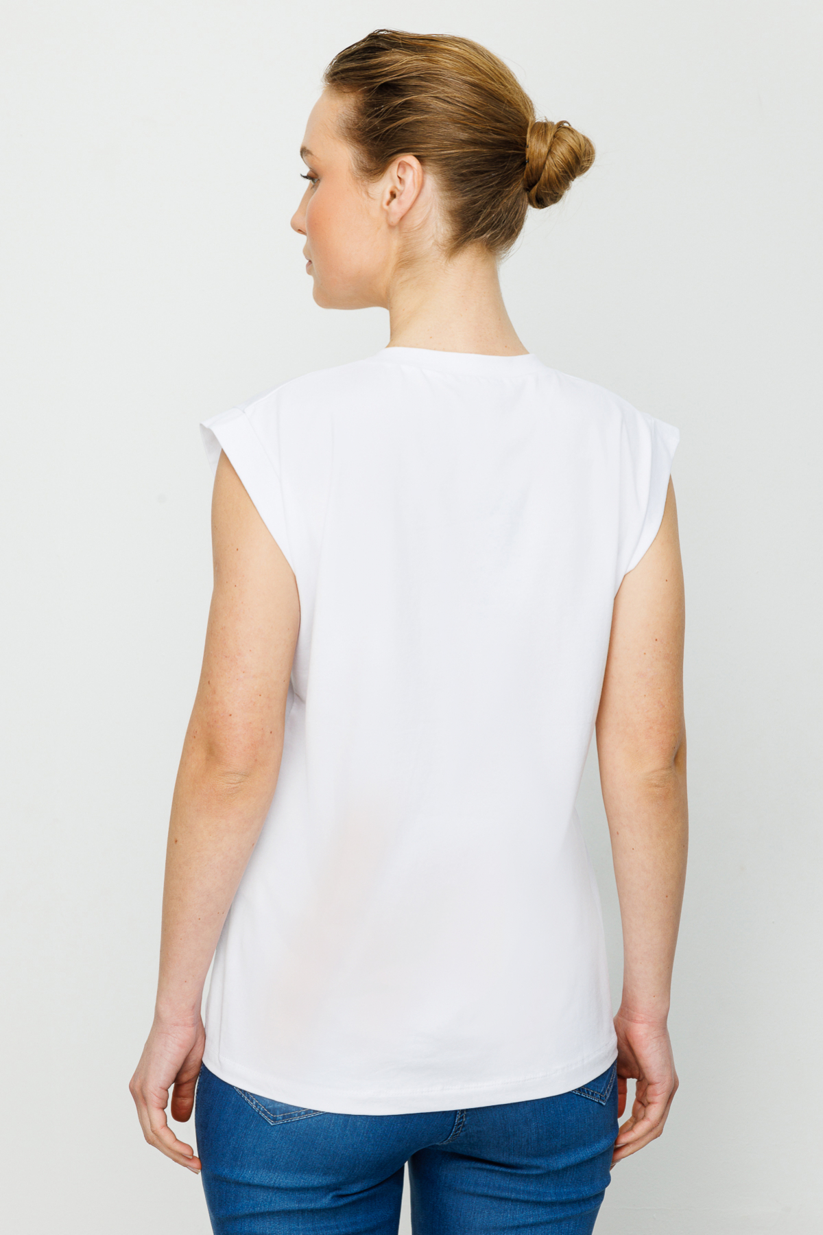 EKOL ON V YAKA CEBİ TAŞLI TİŞÖRT EKRU - Görsel 5