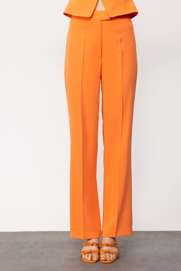 EKOL YÜKSEK BEL BOL PAÇA CEPSİZ PANTALON - Image 4