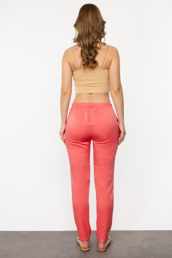 EKOL SATEN GÖRÜNÜMLÜ SOMON PANTALON - Image 6