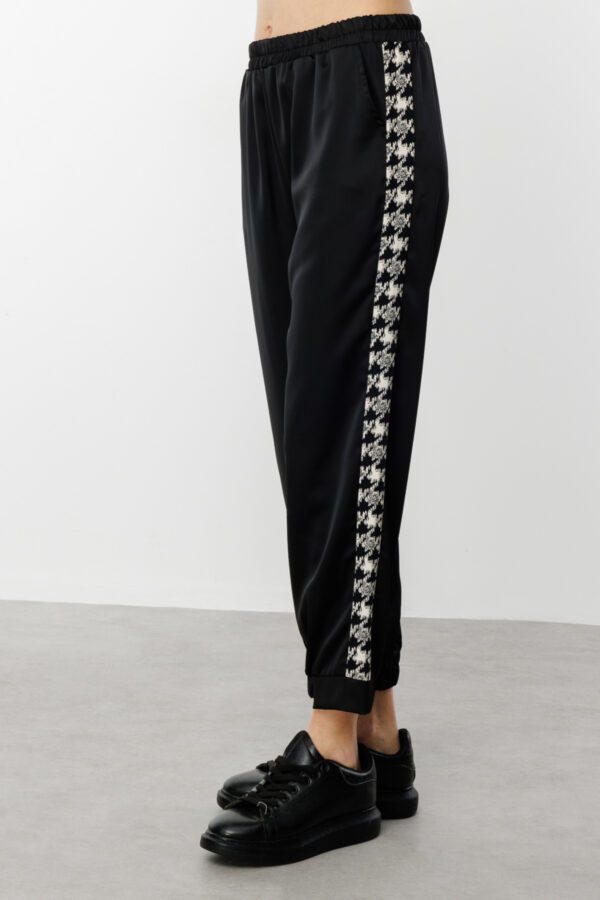 EKOL ON PAÇASI LASTİKLİ PANTALON SİYAH