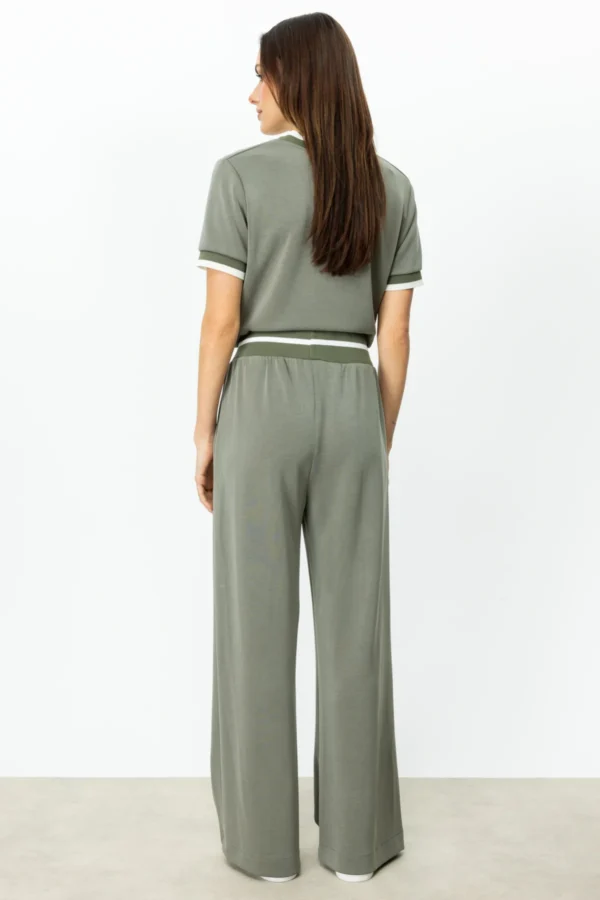 EKOL ON BELİ LASTİKLİ BOL PAÇA PANTALON - Image 5