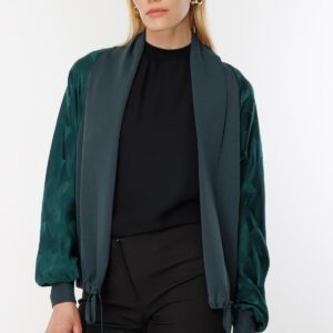 Ghisa Hırka YEŞİL ÜÇGEN DESENLİ